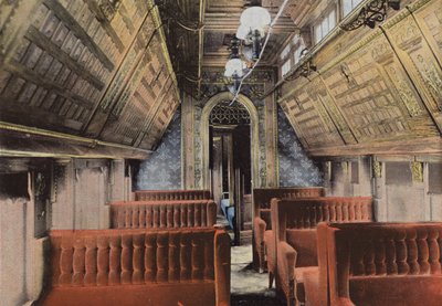 Interior of a Sleeping Car by European Photographer